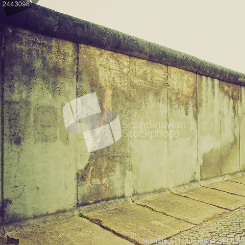 Image of Retro look Berlin Wall