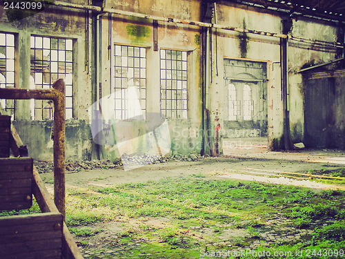 Image of Retro look Abandoned factory