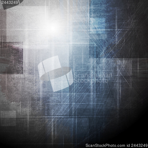 Image of Abstract grunge hi-tech design