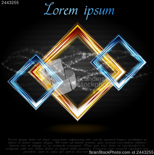 Image of Colourful abstract shapes. Vector logo