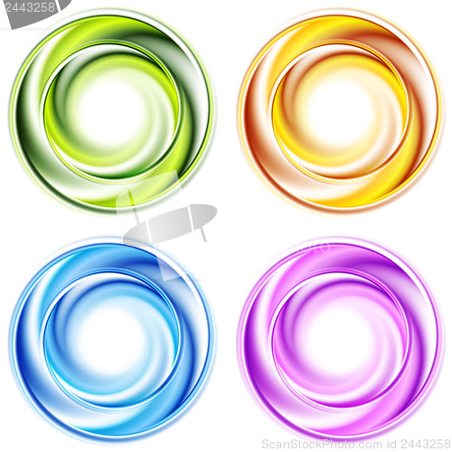 Image of Abstract shiny vector circles