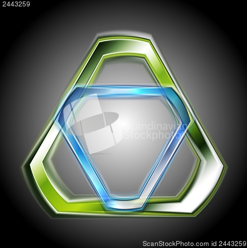 Image of Colourful abstract shapes. Vector logo