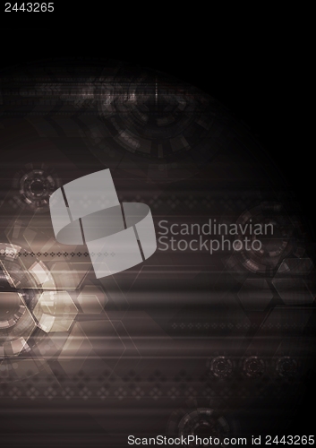 Image of Dark modern hi-tech vector
