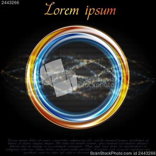 Image of Colourful abstract rings. Vector logo