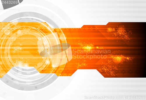 Image of Dark technology vector design