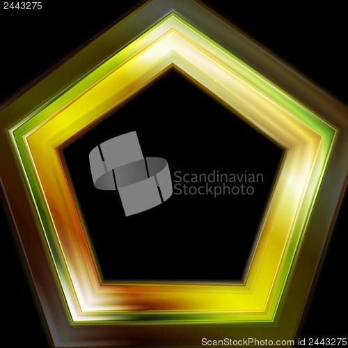 Image of Bright vector hi-tech shape