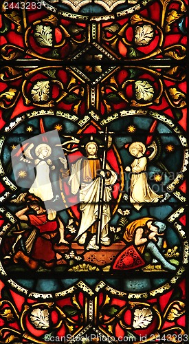 Image of Stained glass window in St John s Church in Kolkata