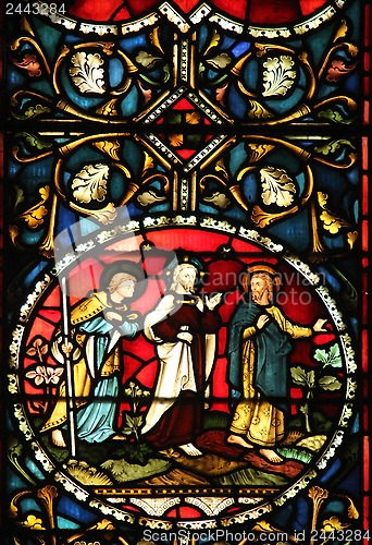 Image of Stained glass window in St John s Church in Kolkata