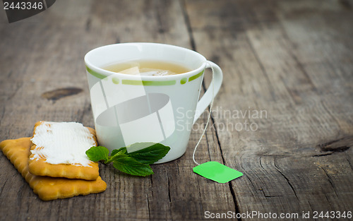 Image of Mint Tea with cookie