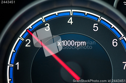 Image of tachometer