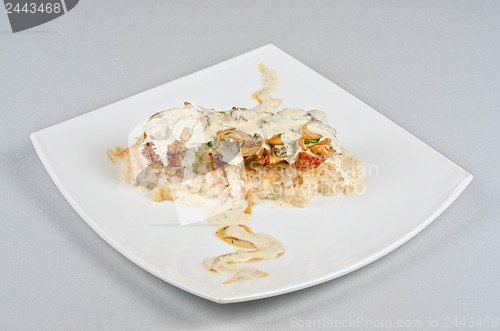 Image of risotto with chicken liver
