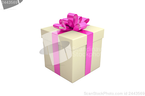 Image of gift box isolated on white