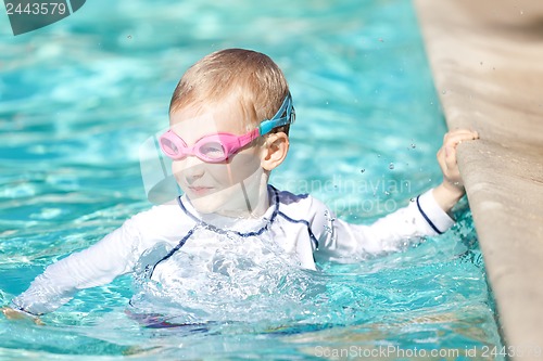 Image of boy swimming