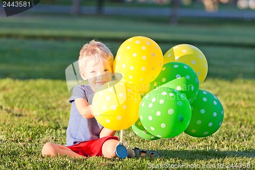 Image of boy with the balloons