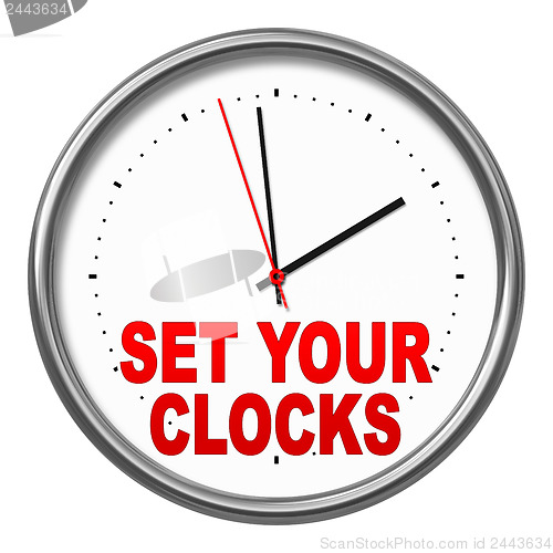 Image of set your clocks