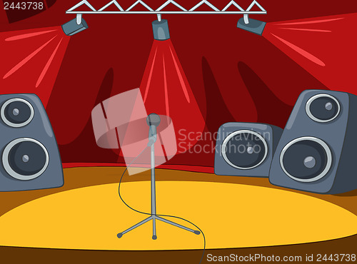 Image of Rock&Roll Stage Cartoon