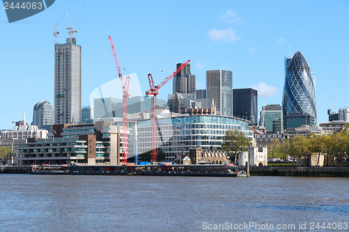 Image of London under construction