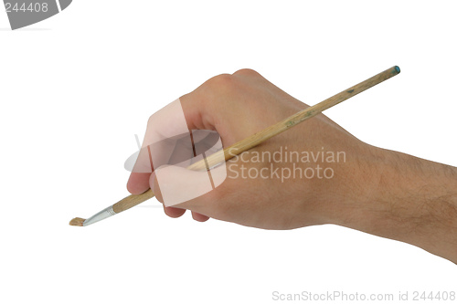 Image of hand,  tassel