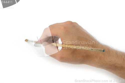 Image of hand,  tassel