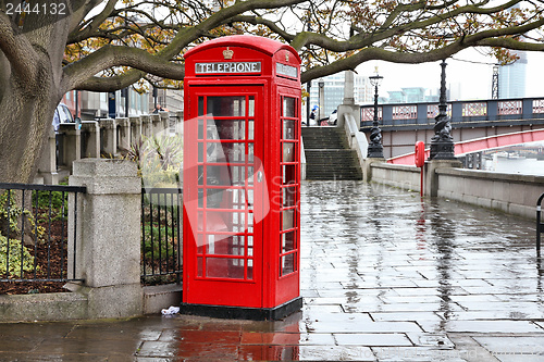 Image of London in the rain