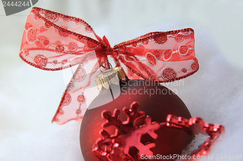 Image of Red christmas decoration