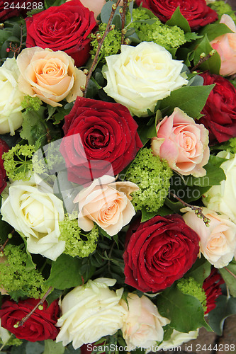 Image of Bridal arrangement in pink, red and white