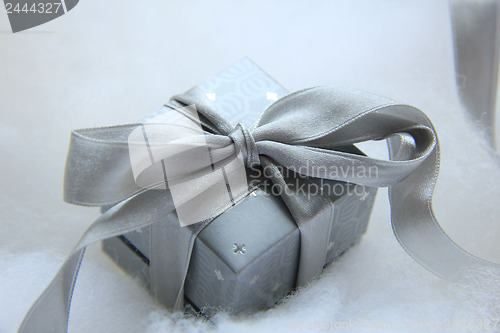 Image of Silver Christmas gift
