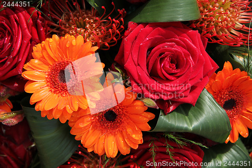 Image of Orange and red bouquet