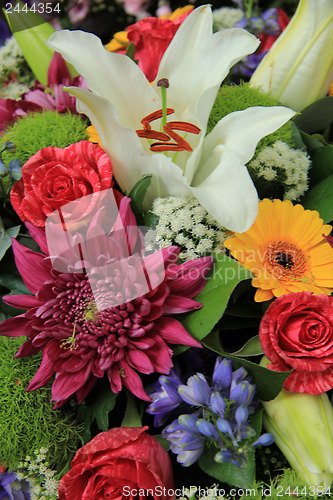 Image of Multicolored bridal bouquet