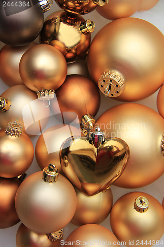 Image of Golden Christmas decorations