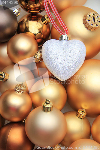 Image of Golden Christmas decorations