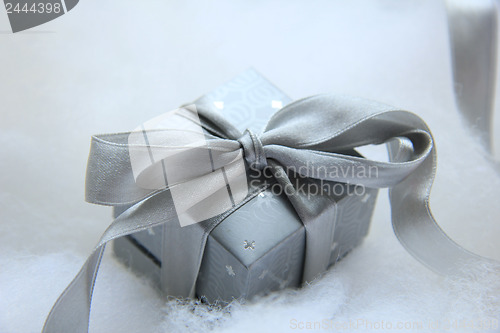 Image of Silver Christmas gift