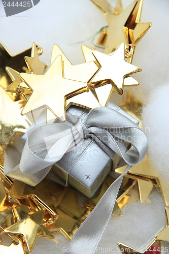 Image of Christmas gift and decorations