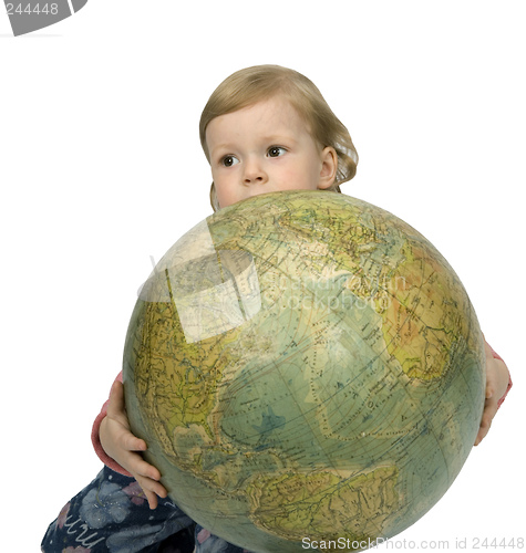 Image of Baby and globe