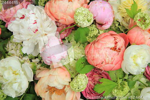 Image of Peonies in a wedding arrangement