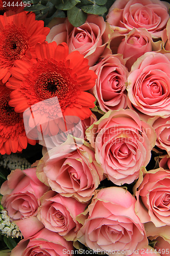 Image of Bridal arrangement, pink flowers