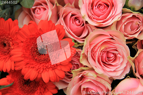 Image of Bridal arrangement, pink flowers