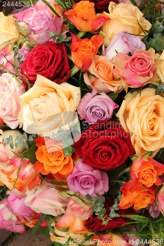 Image of Colorful rose bouquet