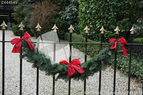 Image of Garland on a fence