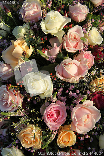 Image of Wedding Flowers: Different shades of pink roses