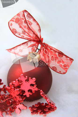Image of Red christmas decoration