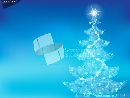 Image of Christmas tree topic background 1