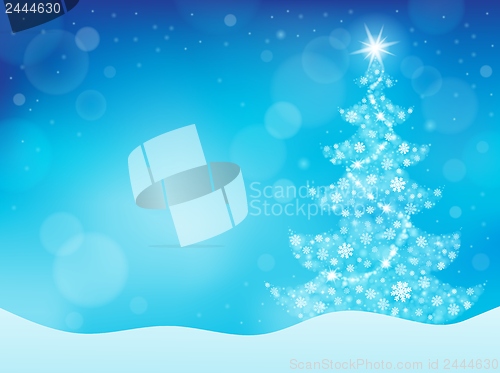 Image of Christmas tree topic background 4