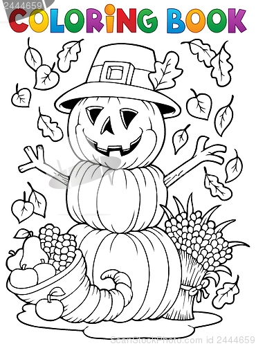 Image of Coloring book Thanksgiving image 4