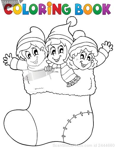 Image of Coloring book image Christmas 1