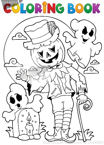 Image of Coloring book Halloween character 9