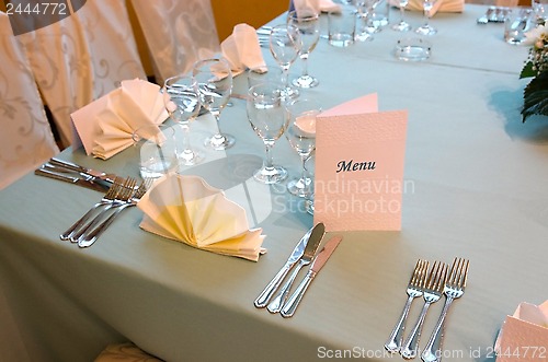 Image of Restaurant table
