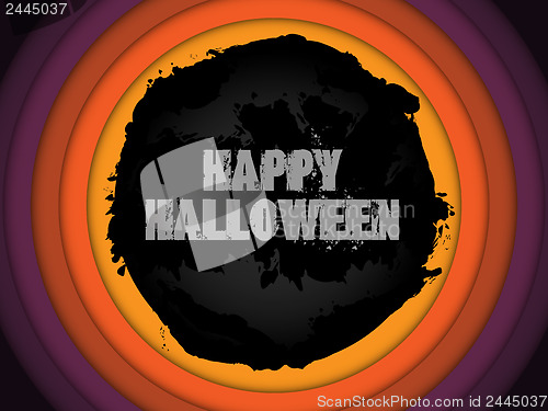 Image of Vector - Halloween Background Circle Grunge Vector