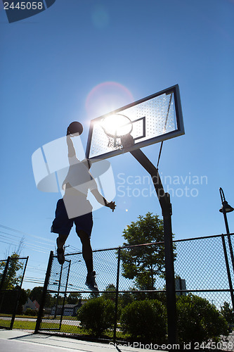 Image of Basketball Dunker Silhouette