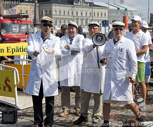 Image of Finnish Unscientific Society throwing Cold Stone